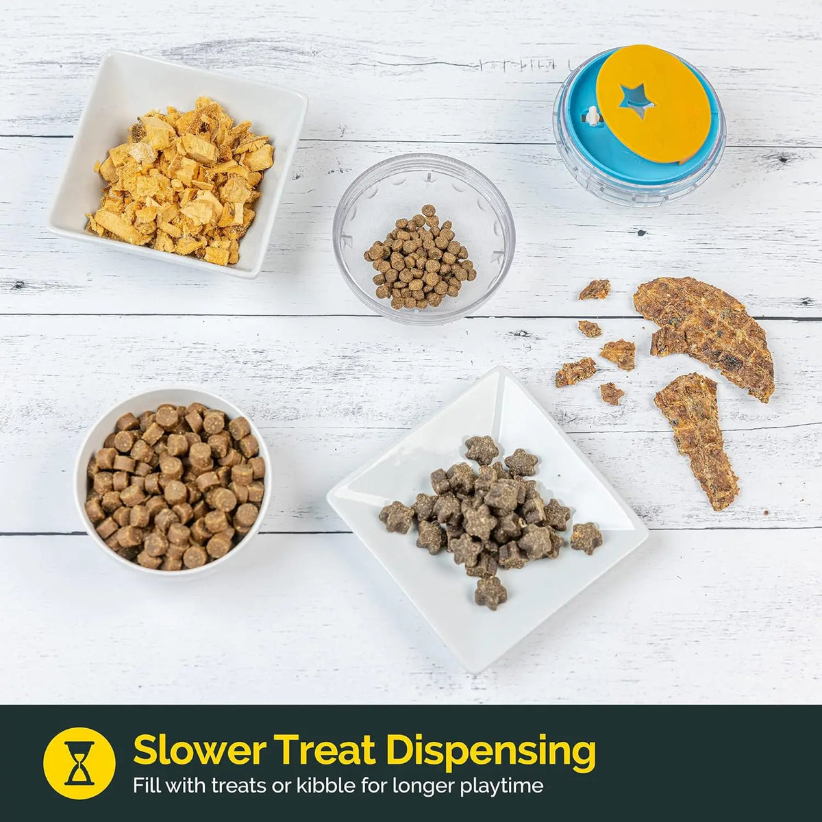 Interactive Dog Treat Puzzle Ball