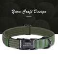 Personalized Adjustable Dog Collar with Custom Nameplate
