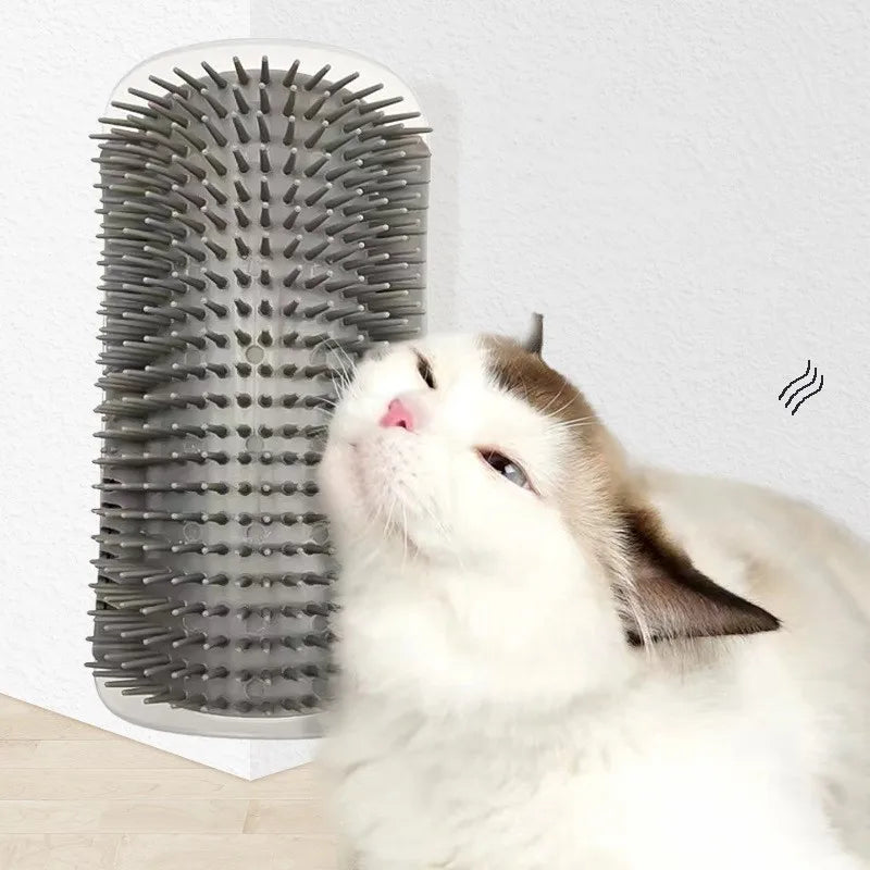 Self-Grooming Cat Corner Brush & Massager