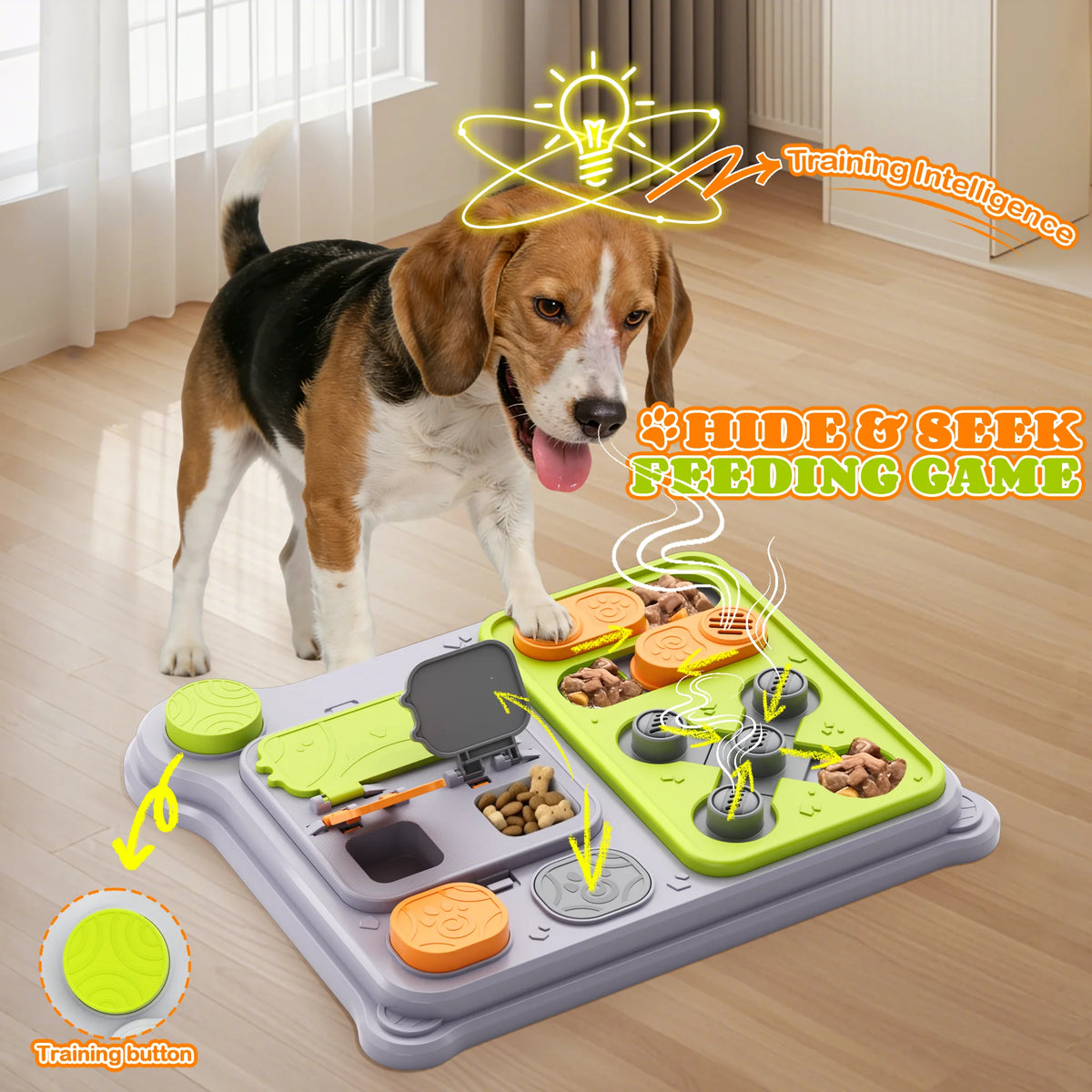 Interactive Dog Puzzle & Treat Feeder