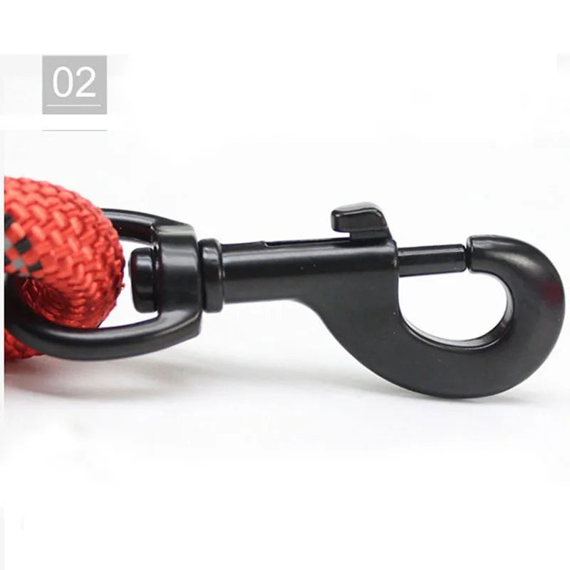 Reflective Rope Dog Leash with Padded Comfort Handle
