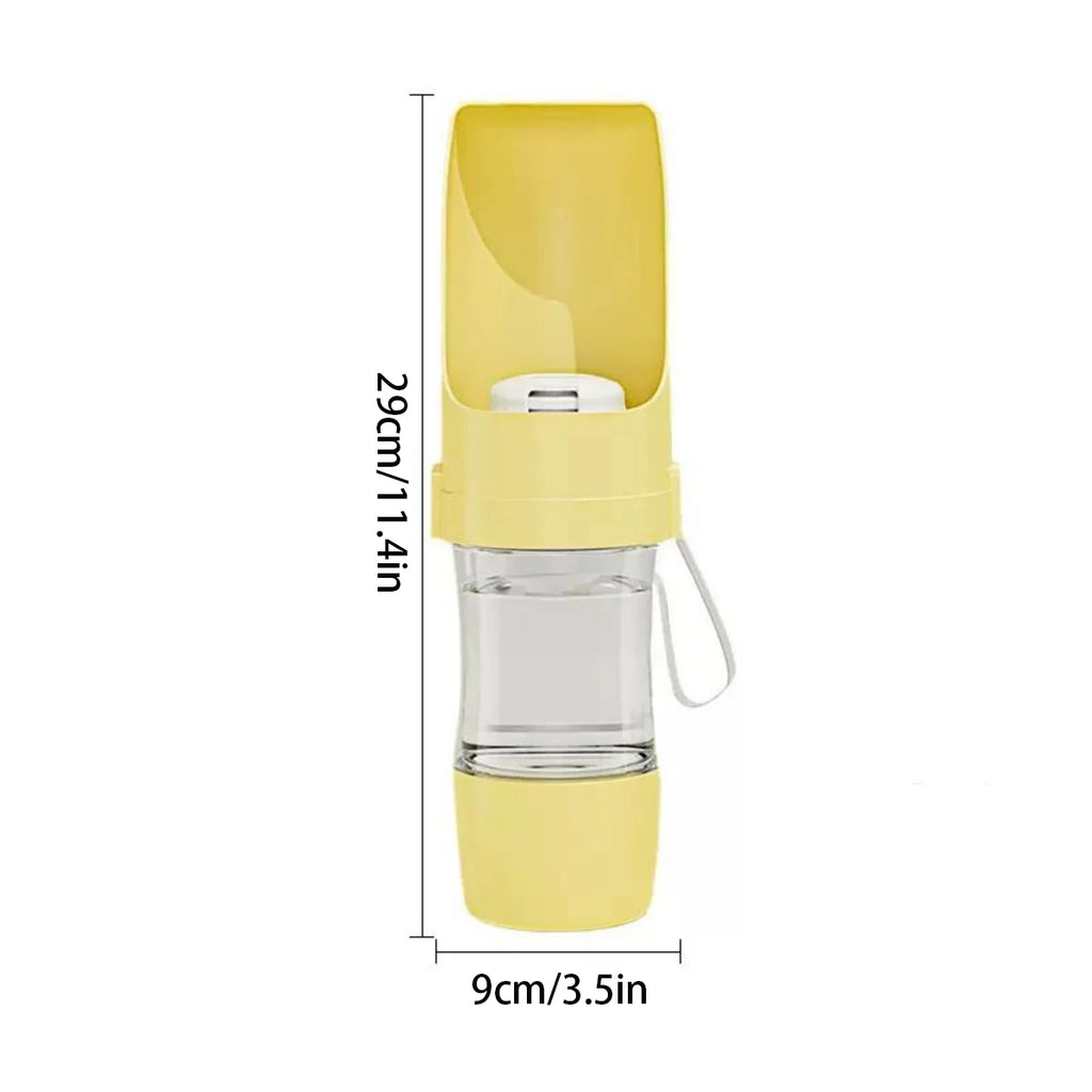 Portable Dog Water Bottle & Treat Container