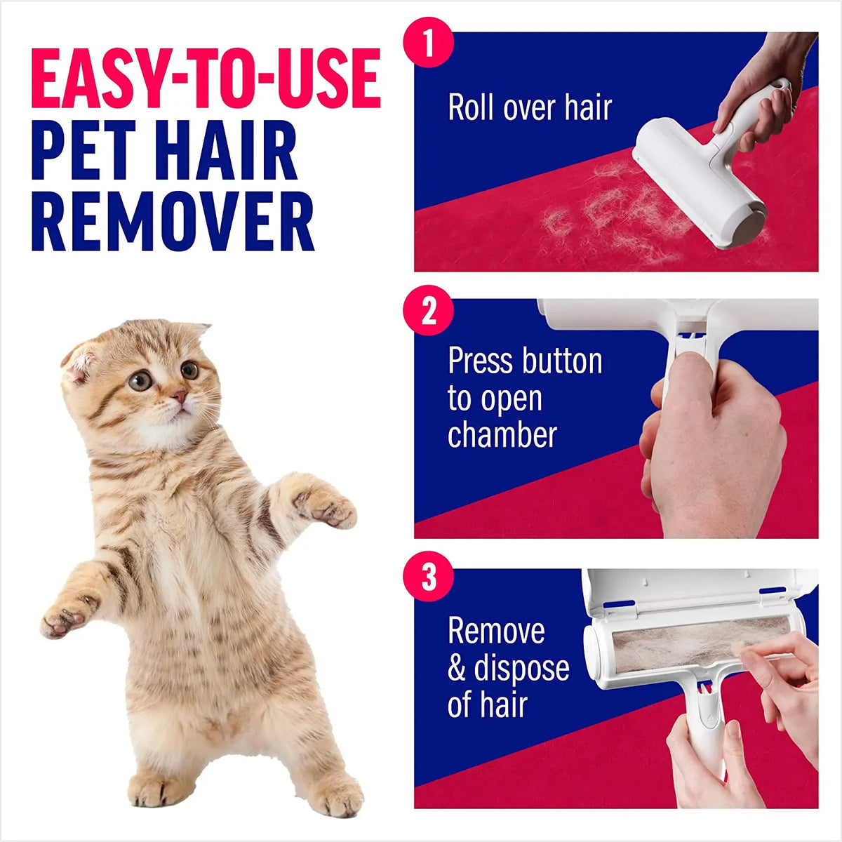 Maggie & Hersh™ Reusable Pet Hair Remover Roller