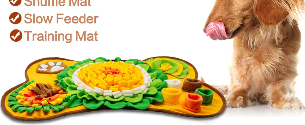Interactive Dog Snuffle Mat & Slow Feeder
