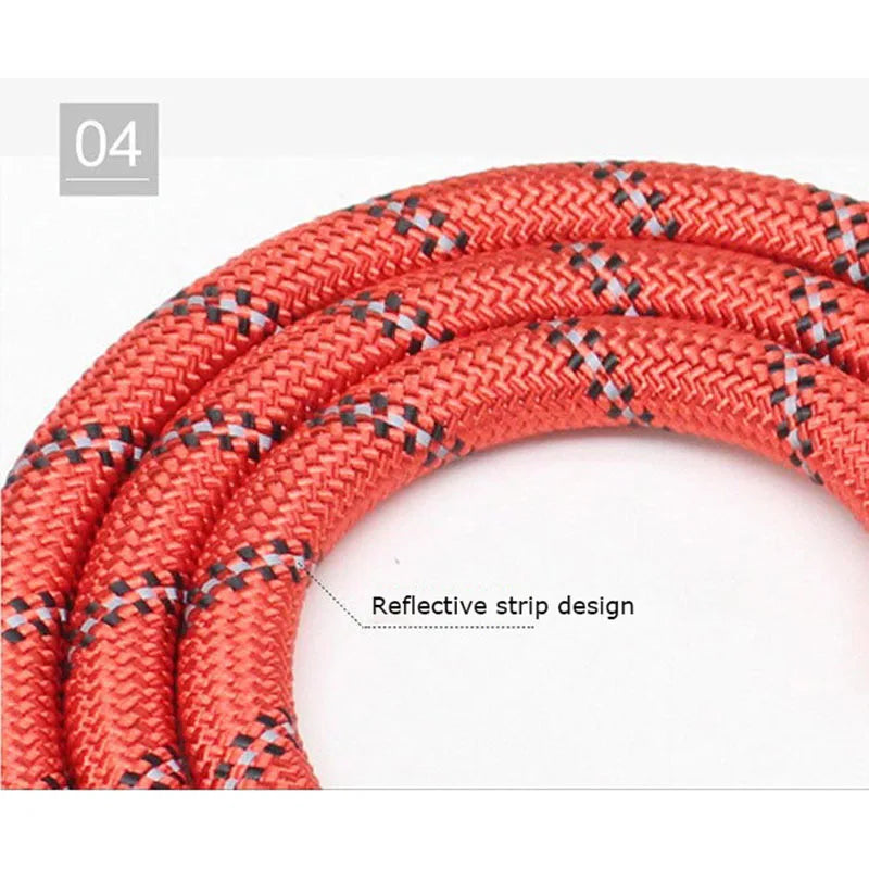 Reflective Rope Dog Leash with Padded Comfort Handle