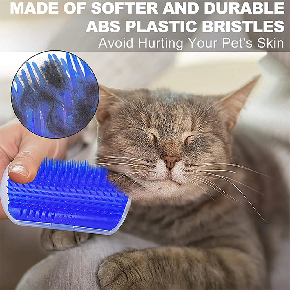 Self-Grooming Cat Corner Brush & Massager