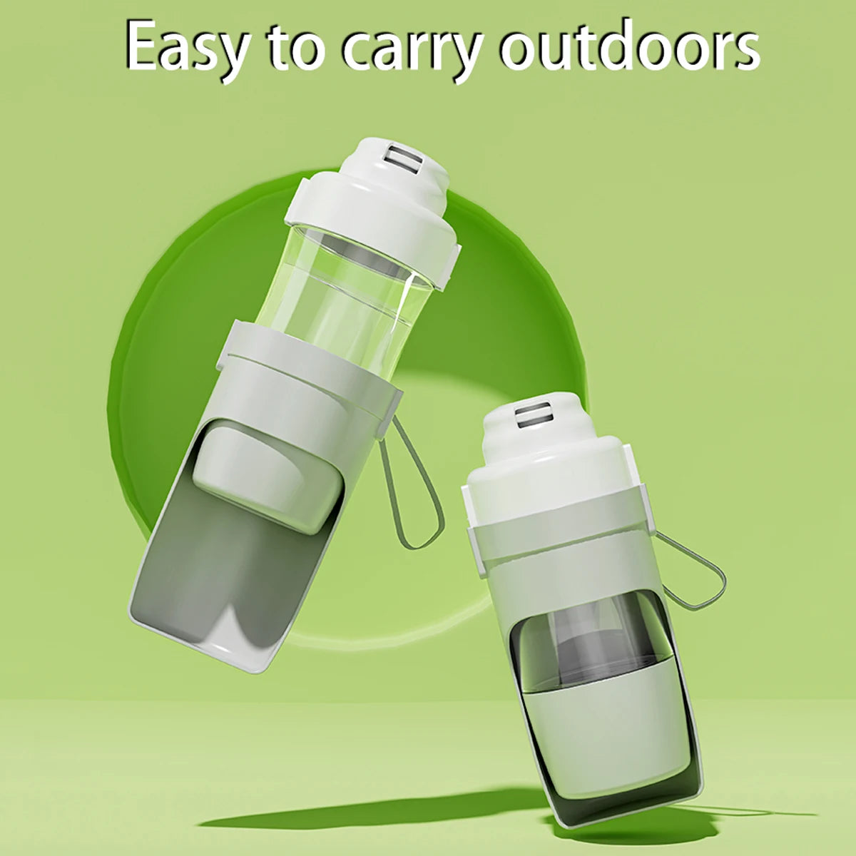 Portable Dog Water Bottle & Treat Container