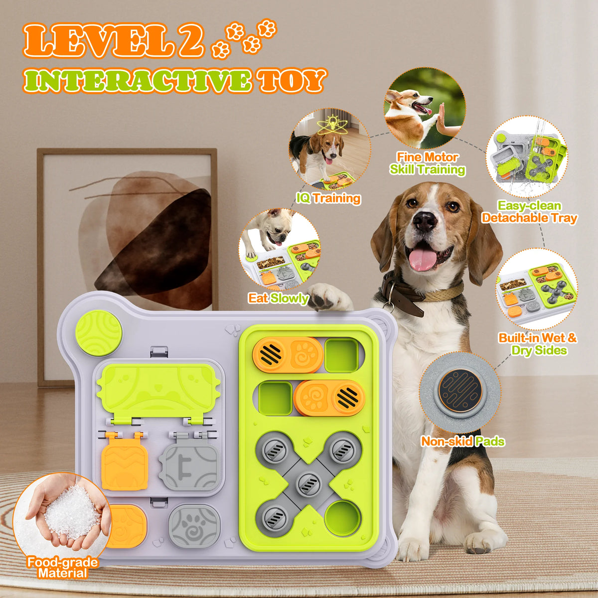 Interactive Dog Puzzle & Treat Feeder