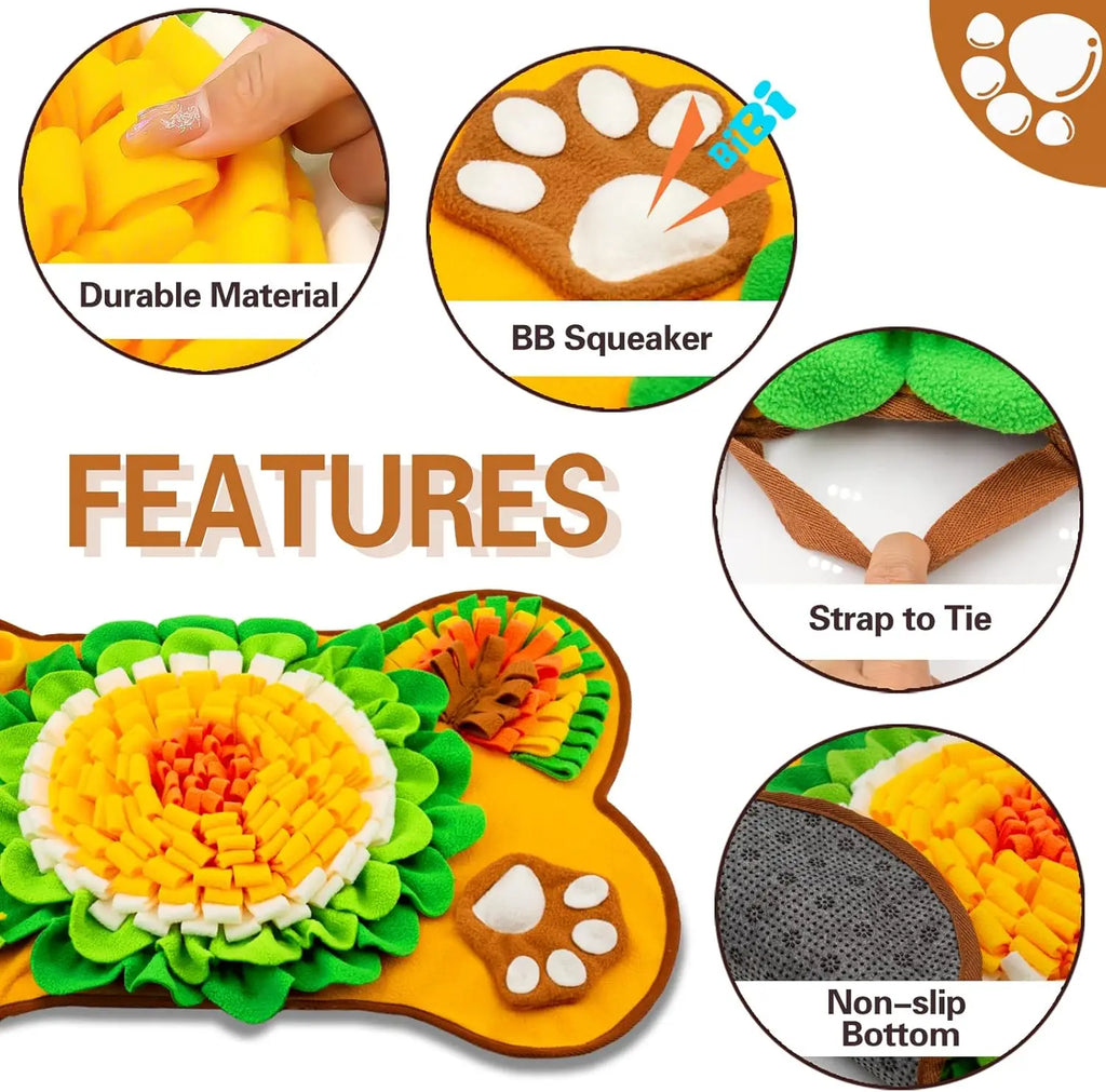 Interactive Dog Snuffle Mat & Slow Feeder