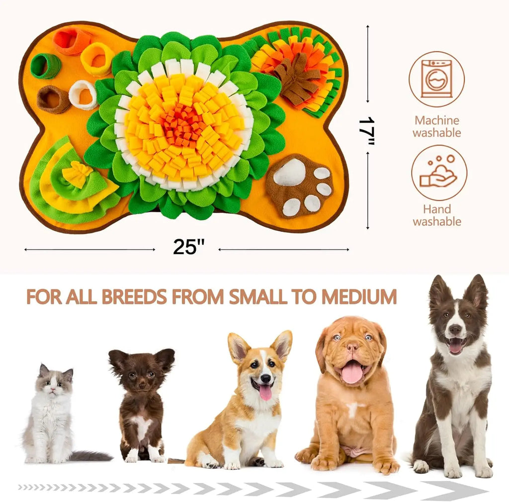 Interactive Dog Snuffle Mat & Slow Feeder